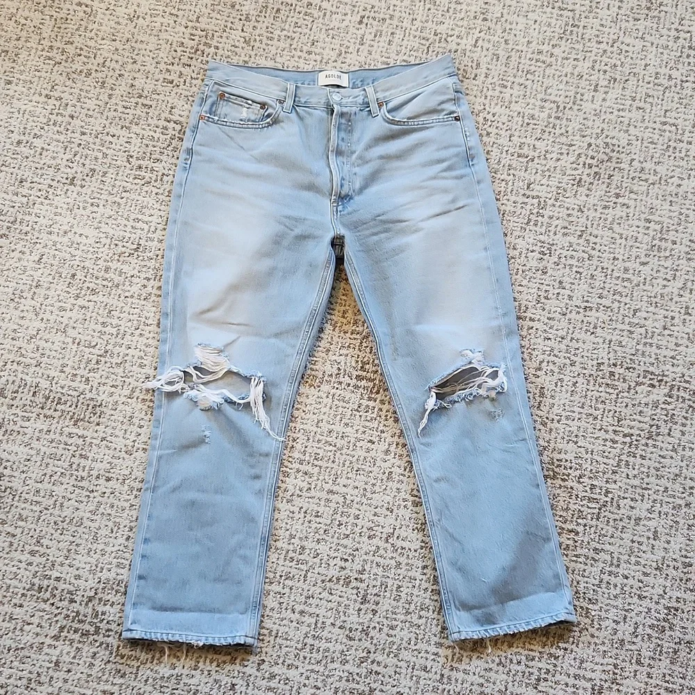 Agolde Riley Crop Jeans - Picture 1 of 4